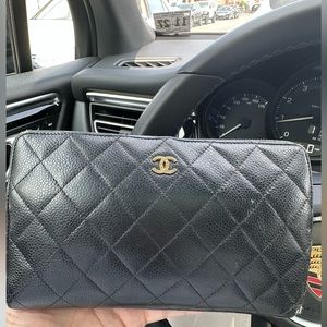 Quilted Chanel large wallet